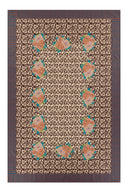 Cotton Cloth  180X270Cm - Arabesque Corolla Natural Coffee