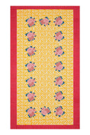 Cotton Cloth  180X350Cm - Arabesque Corolla Gold Natural