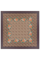 Cotton Cloth  220X220Cm - Arabesque Corolla Natural Coffee