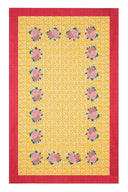 Cotton Cloth  220X350Cm - Arabesque Corolla Gold Natural