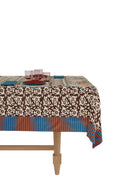Telo Cotone 220X350Cm - Arabesque Corolla Natural Coffee