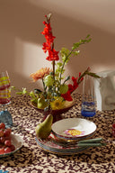 Telo Cotone 220X350Cm - Arabesque Corolla Natural Coffee