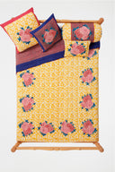 Reversible Quilt  250X270 - Arabesque Corolla Gold Natural