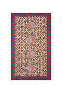 Reversible Quilt  110X180 - Arabesque Corolla Natural Coffee