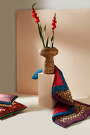 Trapunta Reversibile 110X180Cm - Arabesque Corolla Natural Coffee