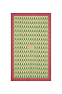 Reversible Quilt 110x180 Cm - Crimson Ikat Pink