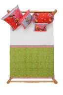 Reversible quilt 110x180 cm - Indonesian red rose