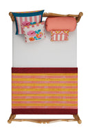 Reversible Quilt 110X180 cm - Nizam Cream Pink