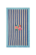 Reversible Quilt  110X180 - Nizam Stripes Blue Natural