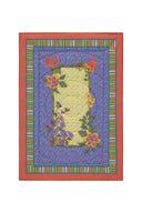 Trapunta Reversibile 70x100 cm - Oriental Garden Chutney Pervinch