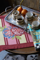 Lisa Corti x The Socialite Family Cotton Placemat 35x48 cm - Bold Rose Butter Pink