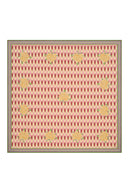Cotton Cloth 180x180 Cm - Crimson Ikat Pink
