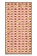 Telo Cotone 180X350 Cm - Crimson Ikat Pink