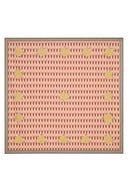 Telo Cotone 220X220 Cm - Crimson Ikat Pink