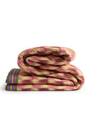 Reversible Quilt 250x270 Cm - Crimson Ikat Pink