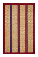 Reversible quilt 180x270 cm - Damask stripes chutney