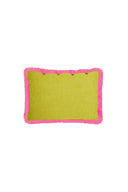 Organza cushion cover 35x50 cm - Acid green pink