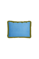 Organza cushion cover 35x50 cm - Pervich leaves green