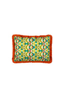 Cotton cushion cover 35x50 cm - Jaquikat ferozi green