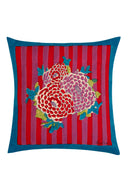 Cotton Cushion  Cover 45X45 - Arabesque Corolla Natural Coffee