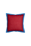 Organza cotton cushion 45x45 cm - Bicolor cherry red pervinch