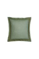 Organza cushion cover 45x45 cm - Bicolor cinnamon sage