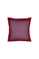 Organza cushion cover 45x45 cm - Bicolor dust violet cherry red