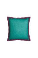 Organza cushion cover 45x45 cm - Bicolor jade dust violet