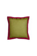 Organza cushion cover 45x45 cm - Bicolor leaves green purple