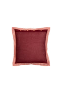 Organza cushion cover 45x45 cm - Bicolor maroon peach