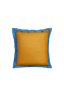 Organza cushion cover 45x45 cm - Bicolor mustard pervinch