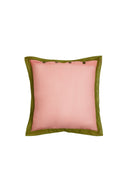 Organza cushion cover 45x45 cm - Bicolor peach leaves green