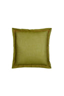Organza cushion cover 45x45 cm - Bicolor peach leaves green