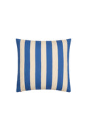 Cotton Cushion  Cover 45X45 - Nizam Stripes Blue Natural