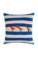 Federa Cotone 45X45Cm - Nizam Stripes Blue Natural