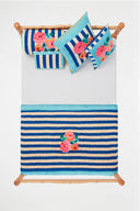 Federa Cotone 45X45Cm - Nizam Stripes Blue Natural