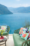 Federa Cotone 45X45Cm - Nizam Stripes Blue Natural