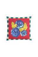Cotton Cushion 45X45 Cm -  Nizam Stripes Red Natural