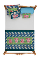 Cotton cushion cover 45x45 cm - Nina rose mint