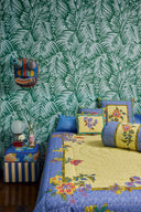 Federa Cotone 45x45 cm - Oriental Garden Chutney Pervinch