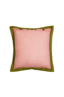 Organza cushion cover 60x60 cm - Peach leaves green
