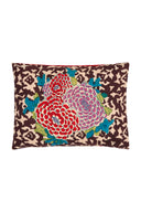Cotton Cushion  30X40 - Arabesque Corolla Natural Coffee