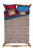 Cuscino Cotone 30X40Cm - Arabesque Corolla Natural Coffee