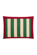 Cotton Cushion  30X40 - Nizam Stripes Green Natural