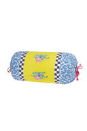 Cotton paloma bolster cover - Tiles yellow