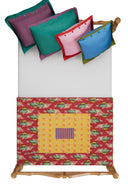 Reversible gudri 130x180 cm - Ikat arrow gold