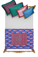 Reversible gudri 130x180 cm - Ikat arrow magenta
