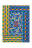 Reversible gudri 130x180 cm - Three flower pervinch