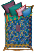 Reversible gudri 220x250 cm - Three flower pervinch