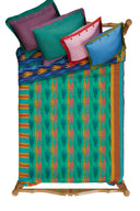 Reversible gudri 220x250 cm - Three flower pervinch